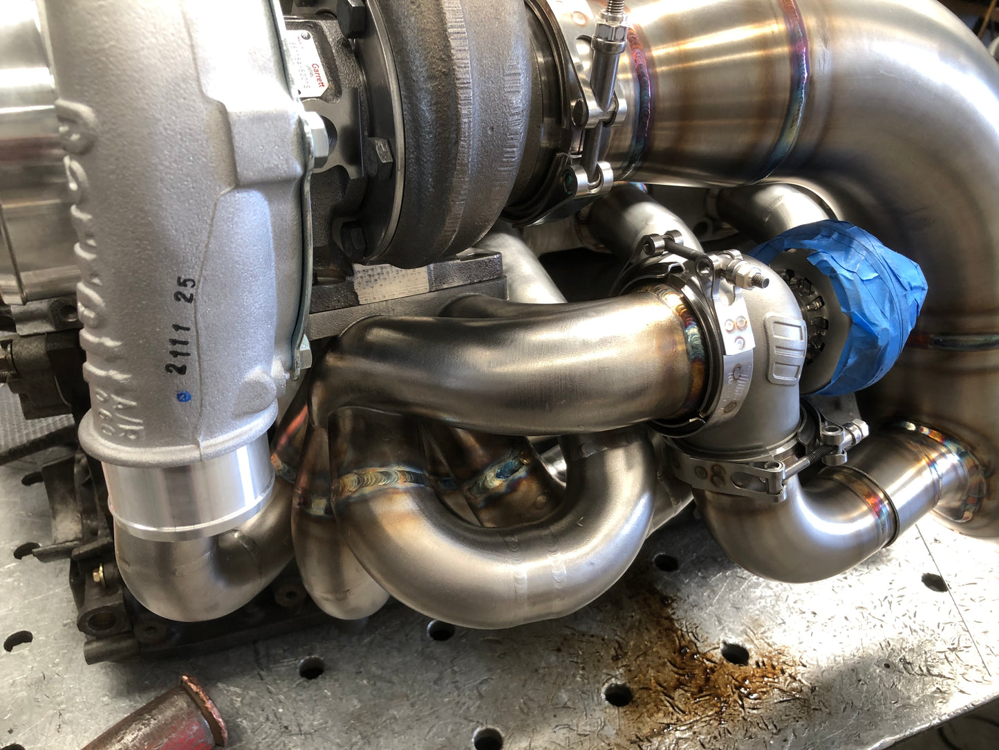 IMR RB turbo manifold, back-purged and TIG welded stainless steel