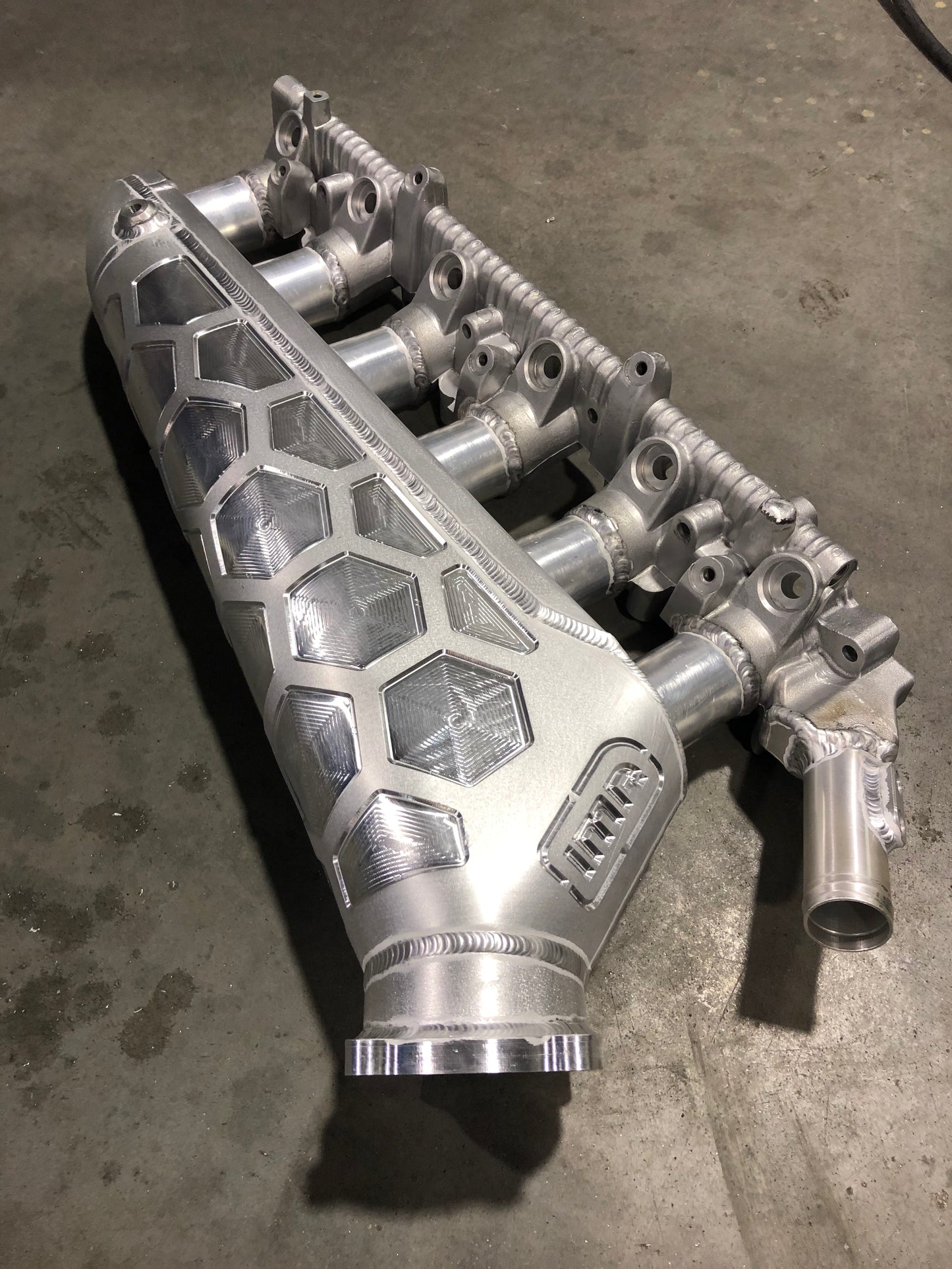 IMR OG++ intake manifold for Nissan RB20, RB25 and RB30 with Bosch drive-by-wire throttle flange