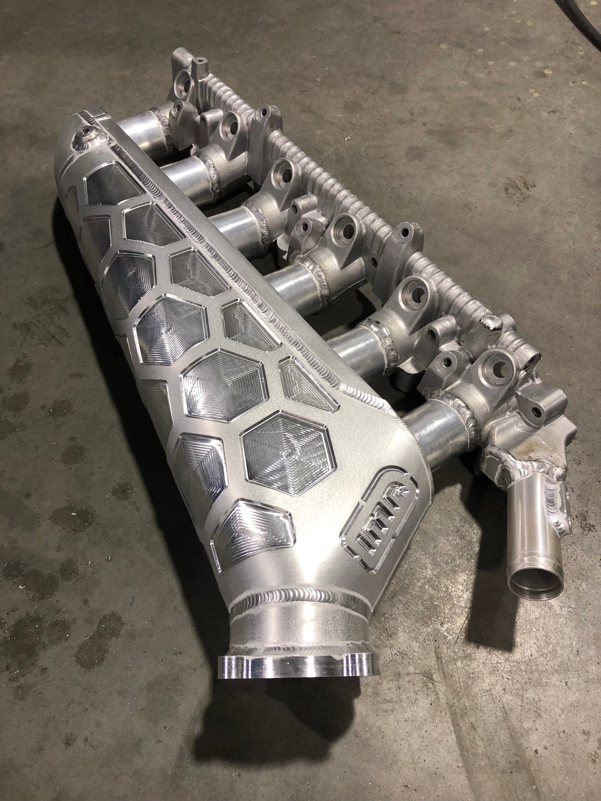 IMR OG++ intake manifold for Nissan RB20, RB25 and RB30 with Bosch drive-by-wire throttle flange