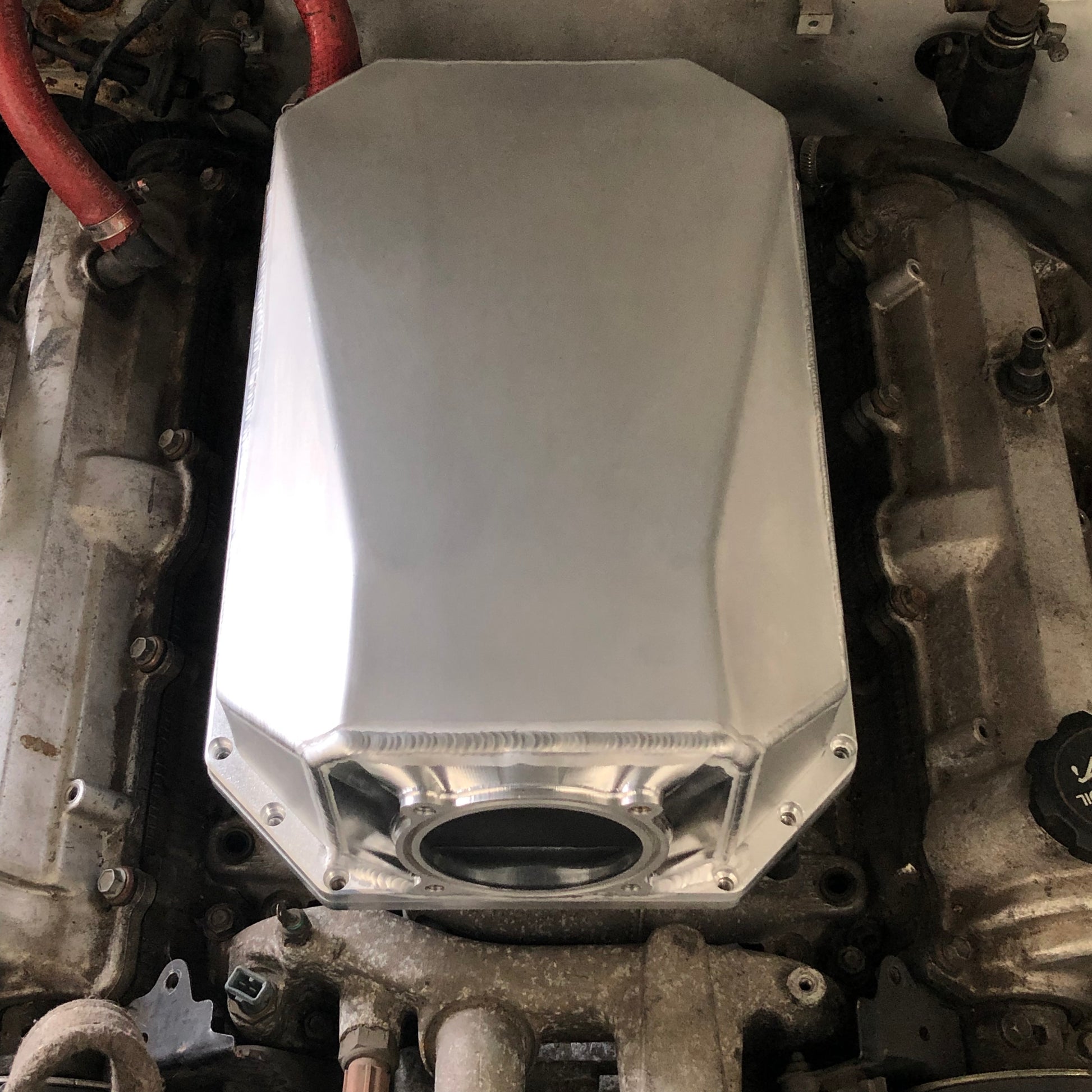 IMR front-facing alloy intake plenum for the Toyota 1UZ V8