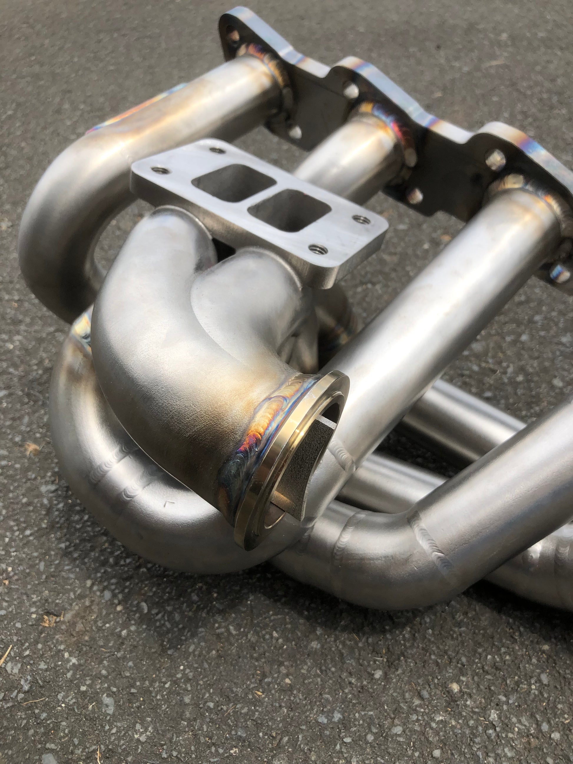 IMR RB turbo manifold, back-purged and TIG welded stainless steel