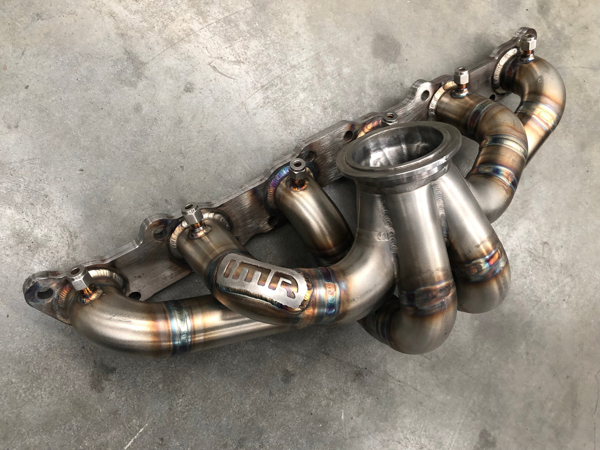 IMR RB turbo manifold ZP spec, TIG welded stainless steel