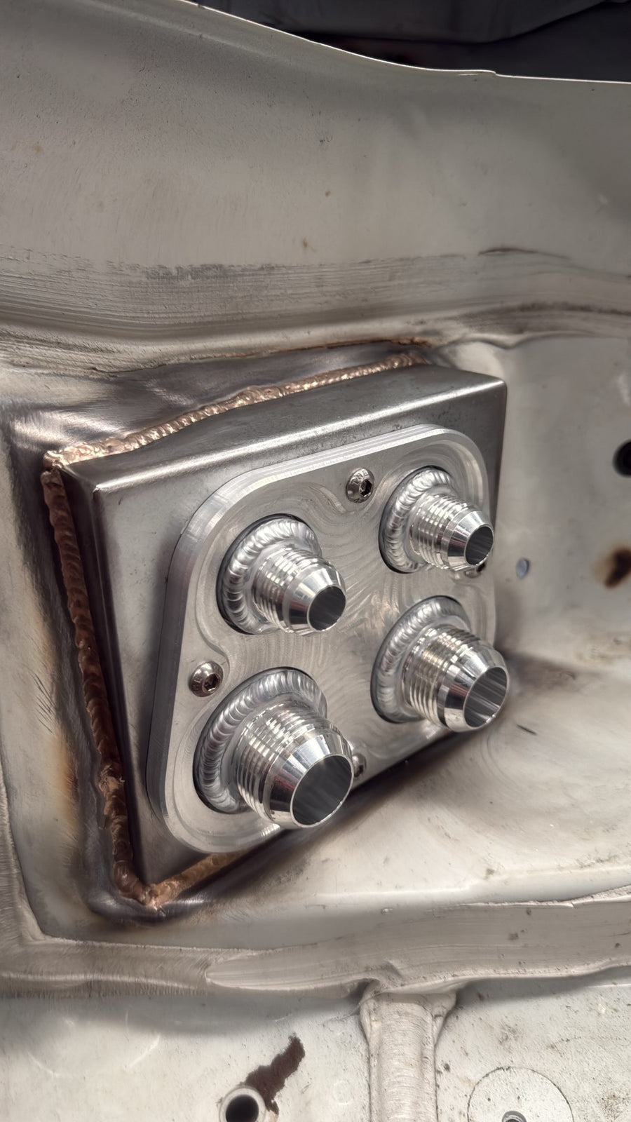 GR86 Dry Sump Firewall Bulkhead Plate (with Weld-In Panel)