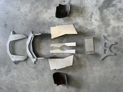 CNC cut and folded steel parts in the GR86 Winters quick change subframe kit