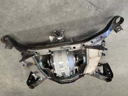 Overhead view of the built GR86 Winters quick change subframe