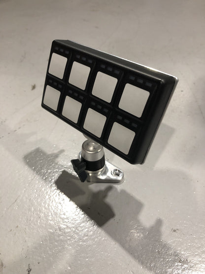 Haltech adjustable keypad mount with an 8-button CAN keypad fitted