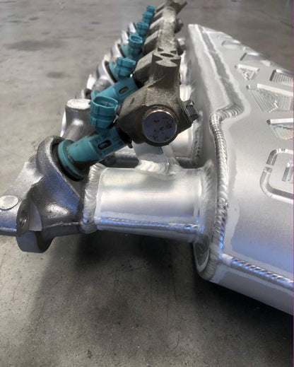 IMR fabricated alloy 2JZ intake manifold for Toyota 2JZ-GE and 2JZ-GTE