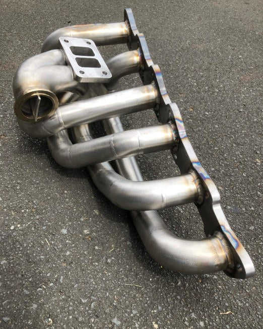 IMR TIG welded stainless steel RB turbo manifold for Nissan RB20, RB25, RB26 and RB30