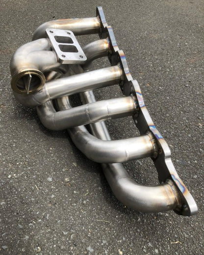 IMR TIG welded stainless steel RB turbo manifold for Nissan RB20, RB25, RB26 and RB30