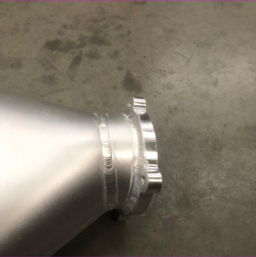 IMR fabricated alloy 1JZ-GTE intake manifold with Bosch drive-by-wire throttle flange