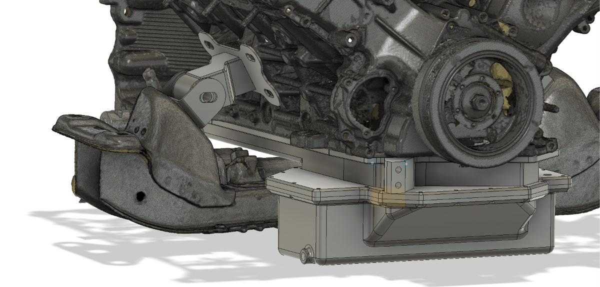 IMR VK56DE S-chassis engine mount, driver's side