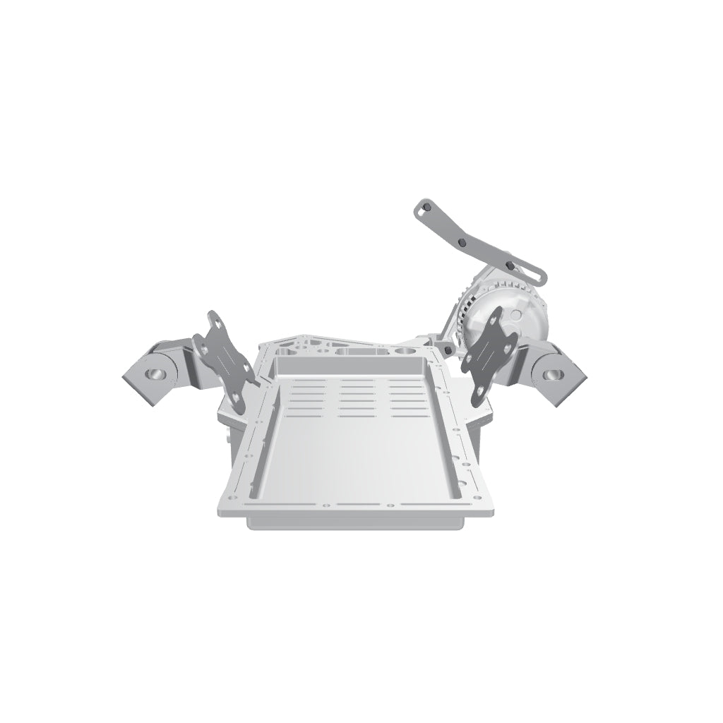 3D model of the Nissan VK56DE with IMR S-chassis engine mounts and LS alternator brackets
